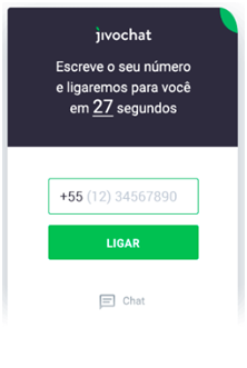 A sua equipe irá receber e poderá retornar online rapidamente.